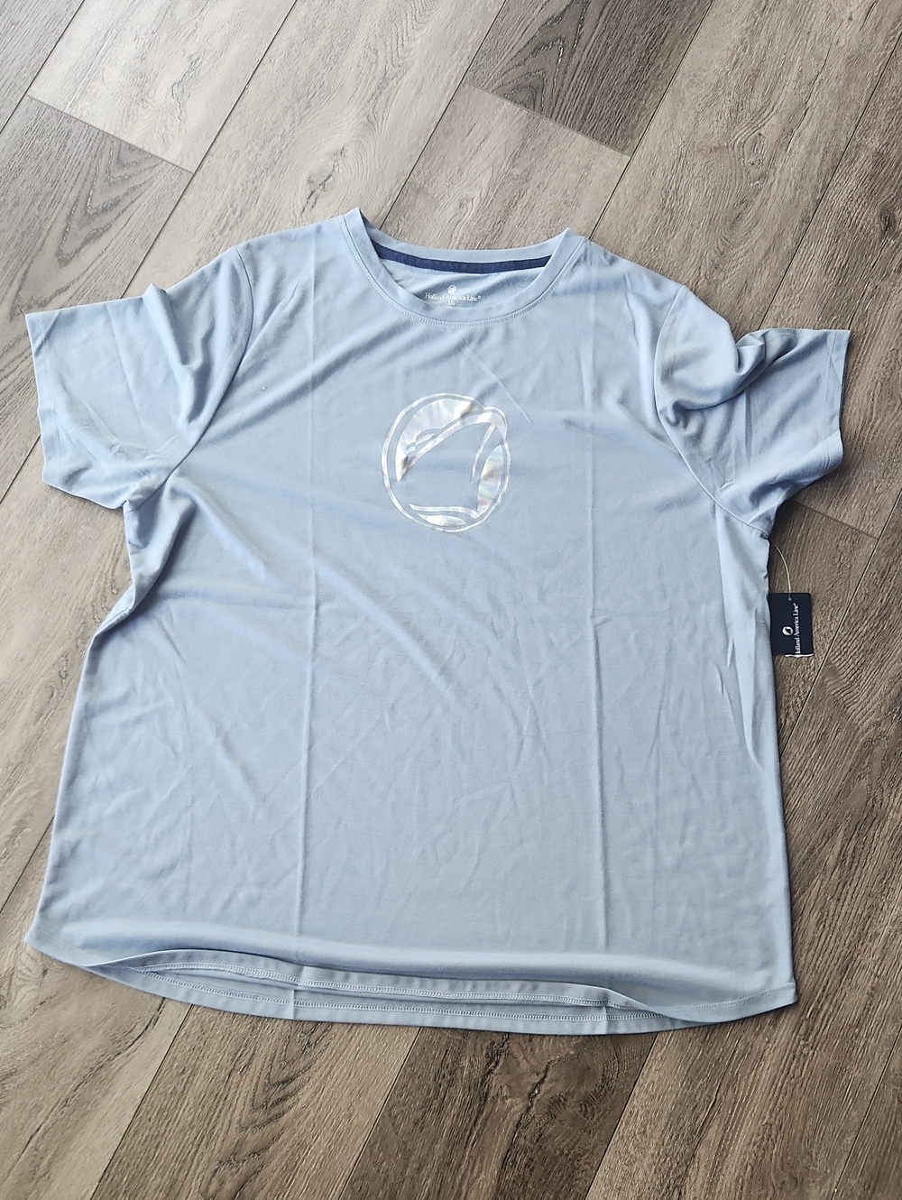 Light Blue Short Sleeve Performance Tee Holland America